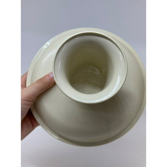 VTG Tupperware Mini Serve-It-All 5.25" Tall Cake / Pedestal Server Almond Color - Picture 4 of 9
